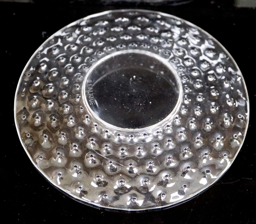 René Lalique. A pre-war Cactus pattern cup and saucer, no.3906/3907, designed in 1933, 13cm diameter